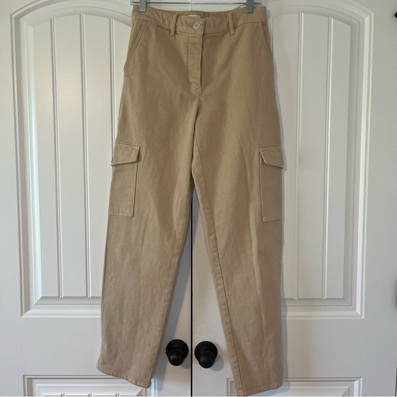 Aritzia Wilfred Free Modern Cargo Pant Size 4 Tan Relaxed - Picture 3 of 10